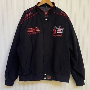 Dale Earnhardt JH Design Men's Black Winston Cup Racing Varsity Jacket Size 3X